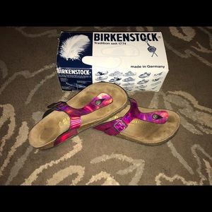 Birkenstock Gizeh in mirror pink Size 41 Ladies 10